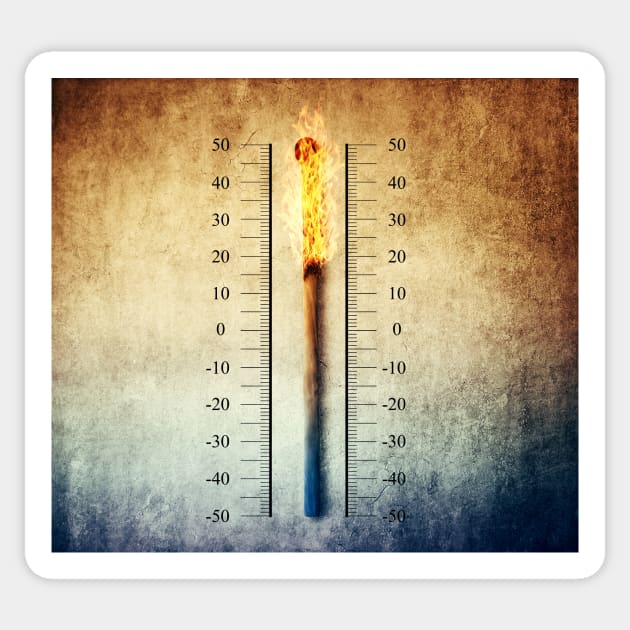 thermometer Sticker by psychoshadow